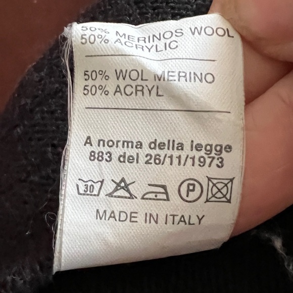 Vintage 80’s Italian Merino Blend Pullover Sweater - Picture 3 of 6